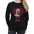 Miniatyrbild 3 av 5: It (1990) Dam/Dam Pennywise Clown Logo Sweatshirt XL Svart Black XL