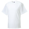 Miniatyrbild 4 av 4: Russell Europe Herr Workwear Kortärmad Bomull T-shirt 3XL Vit White 3XL