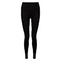 Miniatyrbild 1 av 3: TriDri Dam/Kvinnor Ribbstickade Kontrast Botten Yoga Leggings S B Black/Black S