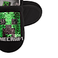 Miniatyrbild 6 av 6: Minecraft Pojkar Sekvens Tofflor 13 UK Barn Svart/Röd/Grön Black/Red/Green 13 UK Child