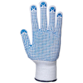 Miniatyrbild 2 av 2: Portwest Nylon Polka Dot Handskar (A110) / Säkerhetskläder / Arbetskläder Blue/White M