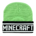 Miniatyrbild 2 av 2: Minecraft Face Creeper Beanie One Size Grön/Svart Green/Black One Size