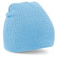 Miniatyrbild 2 av 2: Beechfield Plain Basic Knitted Winter Beanie Hat One Size Sky B Sky Blue One Size