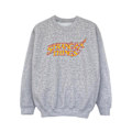 Miniatyrbild 1 av 4: Netflix Girls Stranger Things Logo Breaking Sweatshirt 7-8 år Sports Grey 7-8 Years