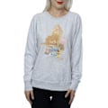 Miniatyrbild 3 av 5: Disney Princess Dam/Damer Belle Fylld Silhuett Sweatshirt Heather Grey M