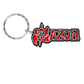 Miniatyrbild 2 av 2: Saxon emaljerad logotyp nyckelring One Size Röd/Svart Red/Black One Size