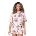 Miniatyrbild 1 av 3: Pusheen Dam/Dam Kort Pyjamasset S Rosa Pink S