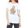 Miniatyrbild 3 av 5: Disney Princess Womens/Ladies Belle Filled Silhouette Cotton Bo White 3XL