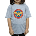 Miniatyrbild 4 av 6: Wonder Woman Girls Logo Bomull T-shirt 9-11 År Sports Grey Sports Grey 9-11 Years