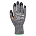 Miniatyrbild 3 av 3: Portwest Unisex Vuxen Förstärkt Tummekil Latex Grepphandske Grey/Black XL