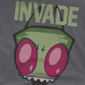 Miniatyrbild 4 av 5: Invader Zim Herr Invadera T-Shirt S Kolgrå Charcoal S