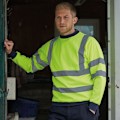 Miniatyrbild 3 av 3: PRO RTX Herr Hög Synlighet Sweatshirt 5XL Gul/Marinblå Yellow/Navy 5XL