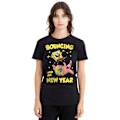 Miniatyrbild 4 av 5: SvampBob Fyrkant Unisex Vuxen Studsar In I Det Nya Året T-shirt Black L