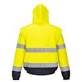 Miniatyrbild 2 av 2: Portwest Herr 2 i 1 Hi-Vis Bomberjacka 4XL Gul Yellow 4XL
