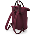 Miniatyrbild 2 av 2: BagBase Twin Handle Roll-Top Ryggsäck One Size Burgundy Burgundy One Size