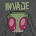 Miniatyrbild 3 av 5: Invader Zim Unisex Vuxen Invade Sweatshirt XL Gråmelerad Charcoal XL