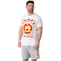 Miniatyrbild 4 av 4: SpongeBob SquarePants Herr Kort Pyjamas Set L Vit/Grå White/Grey L
