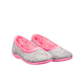 Miniatyrbild 2 av 2: Sleepers Dam/Dam Isla Prickig Ballerina Minnesskum Tofflor Grey/Fuchsia 7 UK