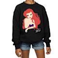 Miniatyrbild 3 av 5: Disney Princess Girls Ariel Silhouette Sweatshirt 12-13 år B Black 12-13 Years