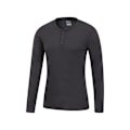 Miniatyrbild 4 av 4: Mountain Warehouse Herr Talus Henley Termisk Topp L Charcoal Charcoal L