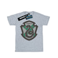 Miniatyrbild 1 av 5: Harry Potter Dam/Kvinnor Slytherin Crest Flat Bomull Boyfrien Sports Grey XXL