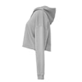 Miniatyrbild 3 av 3: Bella + Canvas Dam/Damer Fleece Crop Hoodie M Storm Grey Storm Grey M