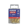 Miniatyrbild 3 av 4: Forgefix Träskruvar, Spårskruv, Rah, Mässing, Forgepack 1 tum x 8 Fo Multi Colour 1in x 8 ForgePack 16