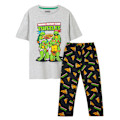 Miniatyrbild 1 av 3: Teenage Mutant Ninja Turtles Pyjamas för män med logotyp, L, svart/grå Black/Grey L