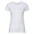 Miniatyrbild 1 av 2: Russell Dam/Damer Authentic Organic T-Shirt L Vit White L