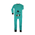 Miniatyrbild 2 av 2: LazyOne Barn/Barnkläder Tail End All-In-One 2 År Teal/Svart Teal/Black 2 Years