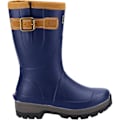 Miniatyrbild 3 av 4: Cotswold Unisex Stratus Läder Korta Wellington Stövlar 7 Navy 7 UK
