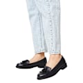 Miniatyrbild 3 av 3: Dorothy Perkins Dam/Dam Leigh Frans Loafer Bred 4 UK Bred Svart Black 4 UK Wide