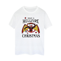 Miniatyrbild 1 av 3: Netflix Dam/Kvinnor Stranger Things Hellfire Jul Bomull White XL