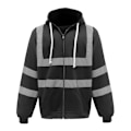 Miniatyrbild 1 av 2: Yoko Hi Vis Full Zip Reflex Arbetshuvtröja S Svart Black S