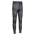 Miniatyrbild 5 av 6: Mountain Warehouse Mens Talus Dash Print Thermal Bottoms XL Bla Black XL