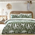 Miniatyrbild 1 av 3: Furn Buckthorn Vändbar Woodland Påslakan Set Enkelsäng Everg Evergreen Single