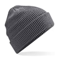 Miniatyrbild 1 av 3: Beechfield Cuffed Organic Cotton Waffle Beanie One Size Graphit Graphite Grey One Size
