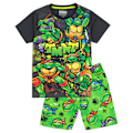 Miniatyrbild 1 av 4: Teenage Mutant Ninja Turtles Pojkar Sköldpadda Kort Pyjamas Set 4-5 År Green 4-5 Years
