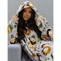 Miniatyrbild 3 av 6: Friends Unisex Vuxen Grupp Hoodiefilt En Storlek Grå/Multifärgad Grey/Multicoloured One Size