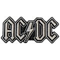 Miniatyrbild 1 av 2: AC/DC Vävd Logotyp Strykjärnslapp En Storlek Silver Silver One Size