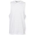 Miniatyrbild 1 av 2: Skinnifit Herr High Neck Slash Armhole Väst L Vit White L