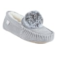 Miniatyrbild 1 av 6: Lazy Dogz Dam/Dam Bessie Mocka Tofflor 6 UK Grå Grey 6 UK