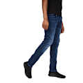 Miniatyrbild 4 av 5: Crosshatch herr Svelte Stretch Jeans 40R mörk tvätt Dark Wash 40R