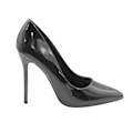 Miniatyrbild 1 av 3: Where's That From Kvinnors/Dam Kyra Lackimitation Läder Bred H Black 8 UK Wide