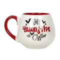 Miniatyrbild 3 av 3: Något Annorlunda Min Blodtyp Är Kaffe Rundad Mugg En Storlek White/Red One Size