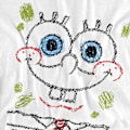 Miniatyrbild 4 av 5: SvampBob Fyrkant Herr Scribble Smile T-Shirt S Vit White S