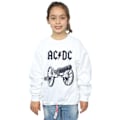 Miniatyrbild 2 av 3: AC/DC Girls For Those About To Rock Sweatshirt 5-6 år Vit White 5-6 Years