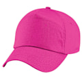 Miniatyrbild 3 av 4: Beechfield Unisex Original 5-Panel Baseballkeps (2-pack) Fuchsia One Size