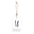 Miniatyrbild 1 av 3: Something Different Milestone 18th Hängande Sentiment Skylt En Storlek Black/White One Size