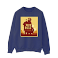 Miniatyrbild 1 av 3: Star Wars Mens The Book Of Boba Fett New Boss Sun Silhouette Sw Navy Blue 4XL